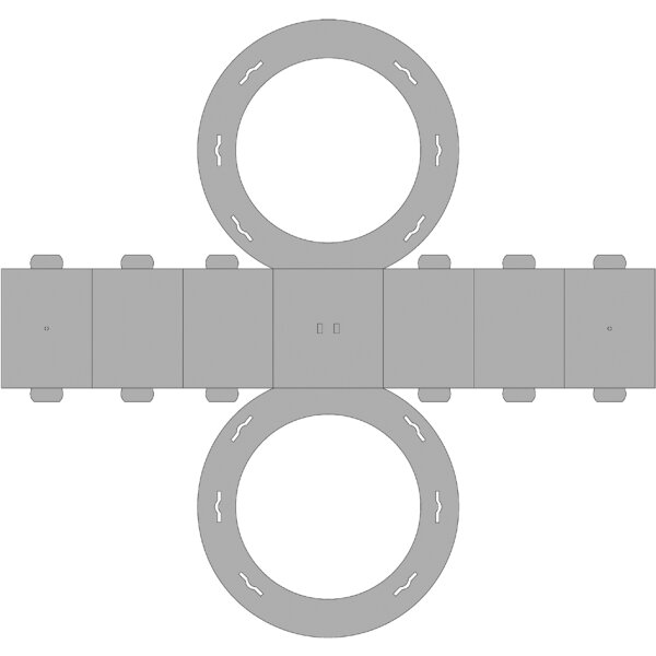 folia Laternen-Zuschnitt, rund, 220 mm, farbig sortiert