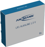 ANSMANN Pile alcaline LR1, 1,5 V, en lot de 8