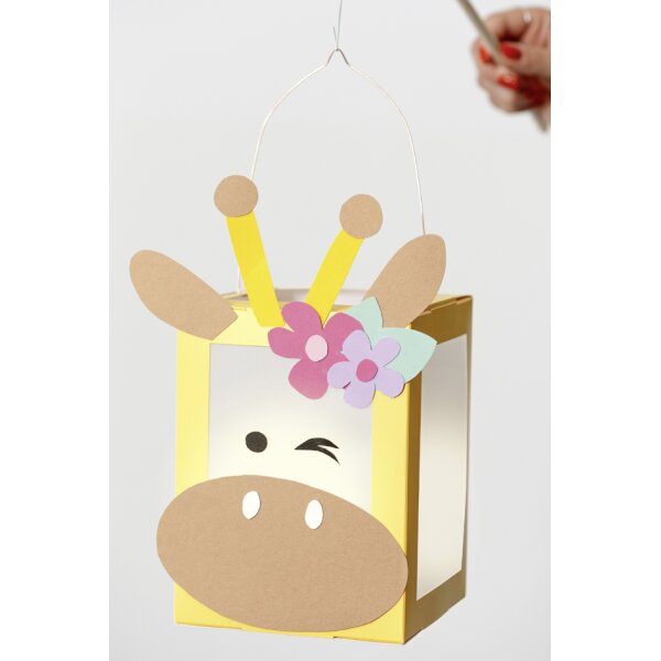 folia Laternen-Zuschnitt, eckig, 135x135x180 mm, sortiert