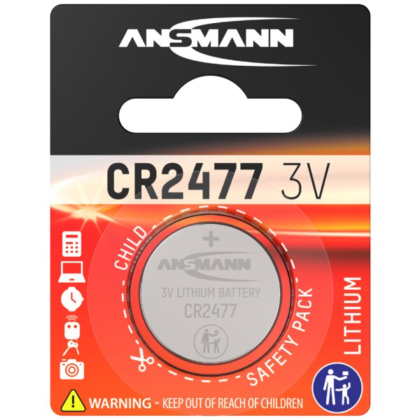ANSMANN Pile bouton au lithium CR3032, 3 Volt, blister d1