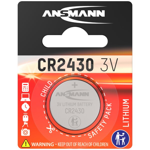 ANSMANN Pile bouton au lithium CR3032, 3 Volt, blister d1