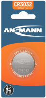 ANSMANN Pile bouton au lithium CR3032, 3 Volt, blister d1