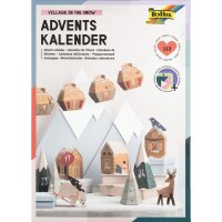 folia Adventskalender-Bastelset VILLAGE IN THE SNOW