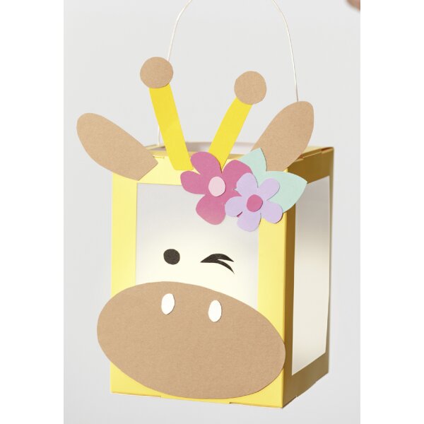 folia Laternen-Zuschnitt, eckig, 100x100x120 mm, sortiert