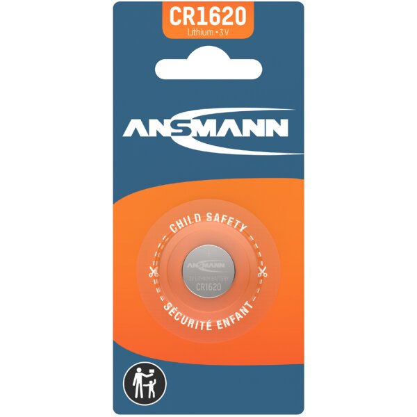 ANSMANN Pile bouton au lithium CR1216, 3 Volt, blister d1