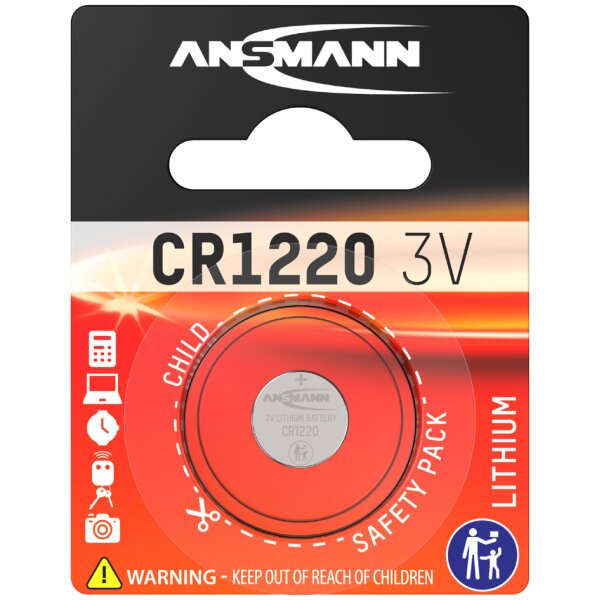 ANSMANN Pile bouton au lithium CR1216, 3 Volt, blister d1