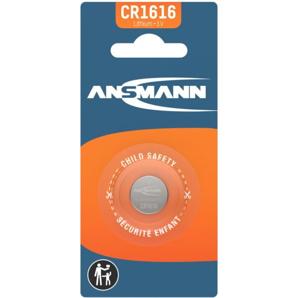 ANSMANN Pile bouton au lithium CR1216, 3 Volt, blister d1