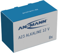 ANSMANN Alkaline Batterie A23 LR23, 12 Volt, 8er Pack