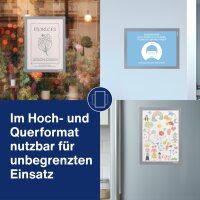 magnetoplan Cadre daffichage magnetofix, A4, gris