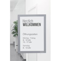 magnetoplan Cadre daffichage magnetofix, A5, argent