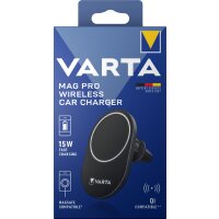 VARTA Ladegerät Mag Pro Wireless Car Charger, schwarz