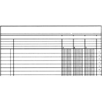 SIMPLEX Statistikbuch A4 19088 4 Kolonnen, grün 40...