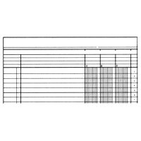 SIMPLEX Statistikbuch A4 19088 4 Kolonnen, grün 40...
