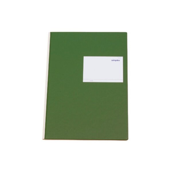 SIMPLEX Statistikbuch A4 19089 4 Kolonnen, grün 80 Blatt