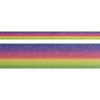 HEYDA Ruban adhésif décoratif Rainbow Glitter