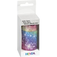 HEYDA Ruban adhésif décoratif Rainbow Glitter