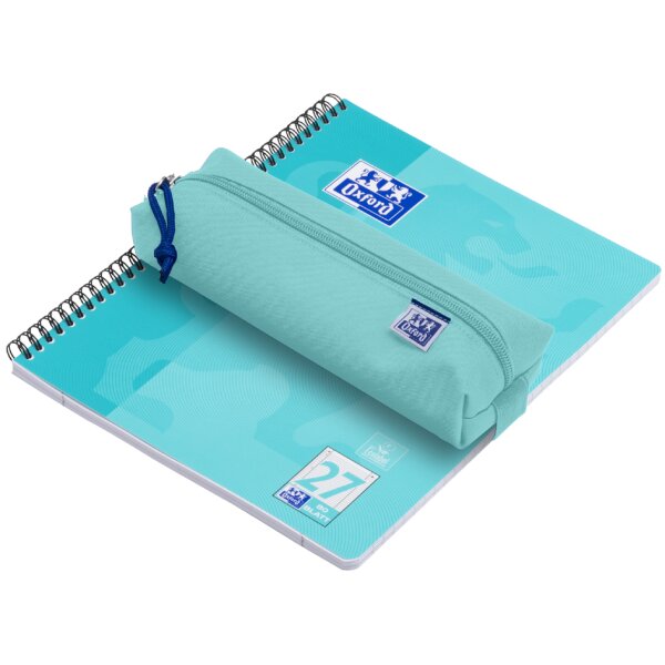 Oxford Schlamper-Etui, Polyester, rechteckig, klein, blau