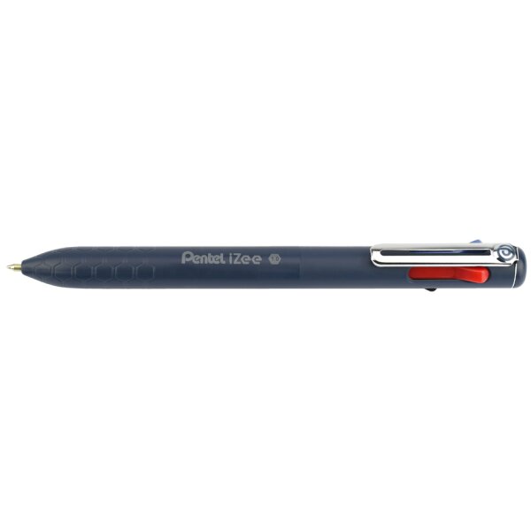 Pentel Stylo à bille rétractable 4 couleurs iZee, présentoir
