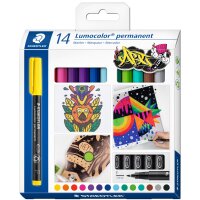 STAEDTLER Lumocolor Permanent-Marker 318F, 10er Kartonetui