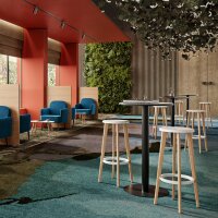 PAPERFLOW Guéridon mange debout Mezzo, noir