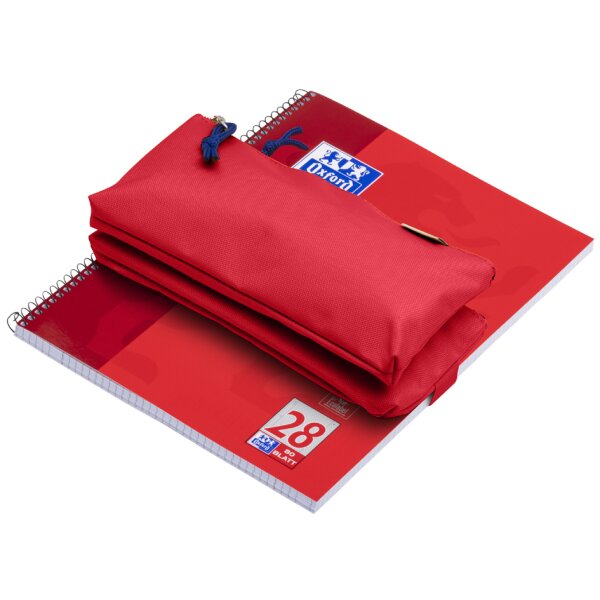 Oxford Doppel-Schlamper-Etui, Polyester, hellgrün