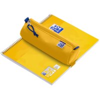 Oxford Trousse ronde, polyester, rond, grand, jaune