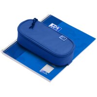 Oxford Trousse, polyester, oval, bleu