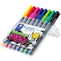 STAEDTLER Lumocolor Permanent-Marker 318F, 8er Etui