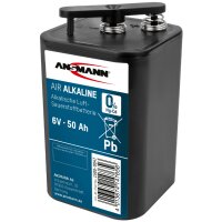 ANSMANN Zink-Luft Alkaline Batterie 4R25, 6 Volt