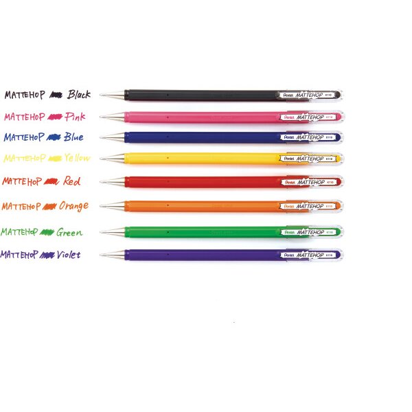 PENTEL Gel-Tintenroller Mattehop K110-VGX Mattehop gelb