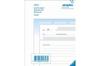 SIMPLEX Quittances A/F/I A6 15316 papier autocopiante...