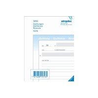 SIMPLEX Quittances A/F/I A6 15316 papier autocopiante...