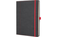 CONCEPTUM Carnet de notes A4 CO694 grey-red, dots 194 pages