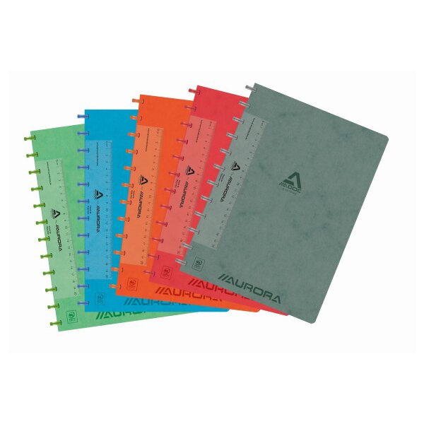 ADOC Cahier à anneaux LIN-EX A4 6811.744 assorti, ligné 144 pages
