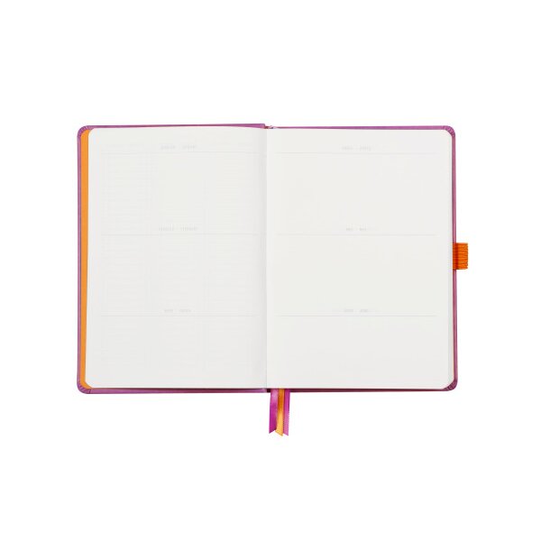 RHODIA Carnet Goalbook HC A5 118580C lila, dots 120 feuil.