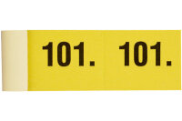 SIMPLEX Bloc vestiaire 101-200 13078 jaune 100 feuilles
