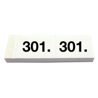 SIMPLEX Garderobenblock 301-400 13091 weiss 100 Blatt