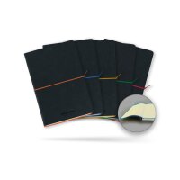 AURORA Notizbuch Softcover A5 2396TESJ schwarz/ gelb,...