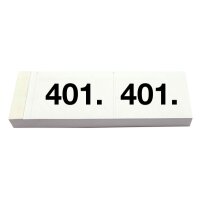 SIMPLEX Garderobenblock 401-500 13098 weiss 100 Blatt