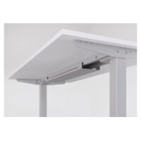 APOLLO Bürotisch ONE 160x80cm VXMST16/W/S weiss/silber, elektrisch