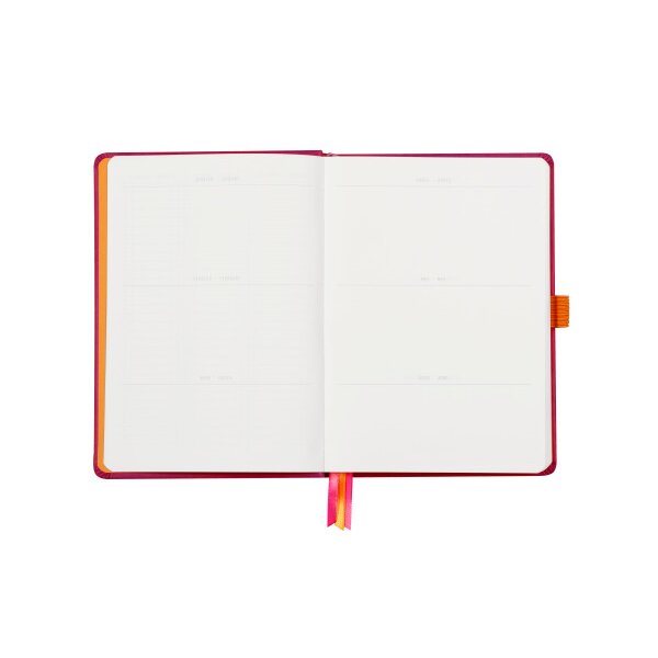 RHODIA Carnet Goalbook HC A5 118581C framboise, dots 120 feuil.