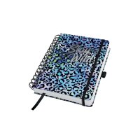 JOLIE Carnet à spirales A5 JN652 Blue Leo...