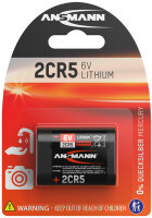 ANSMANN Pile au lithium 2CR5, 6 V, carte blister