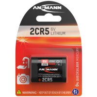 ANSMANN Lithium Batterie 2CR5, 6 Volt, Blisterkarte