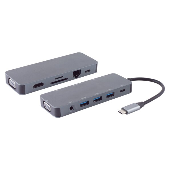 shiverpeaks Station daccueil 11en1 BASIC-S - USB-C mâle