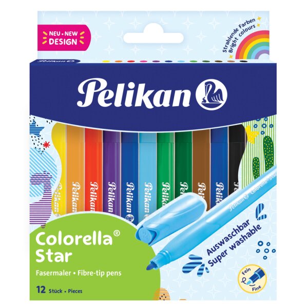 Pelikan Feutre colorella star, étui carton de 24