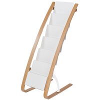 ALBA Porte-brochures, 6 compartiments, largeur: 340 mm,blanc
