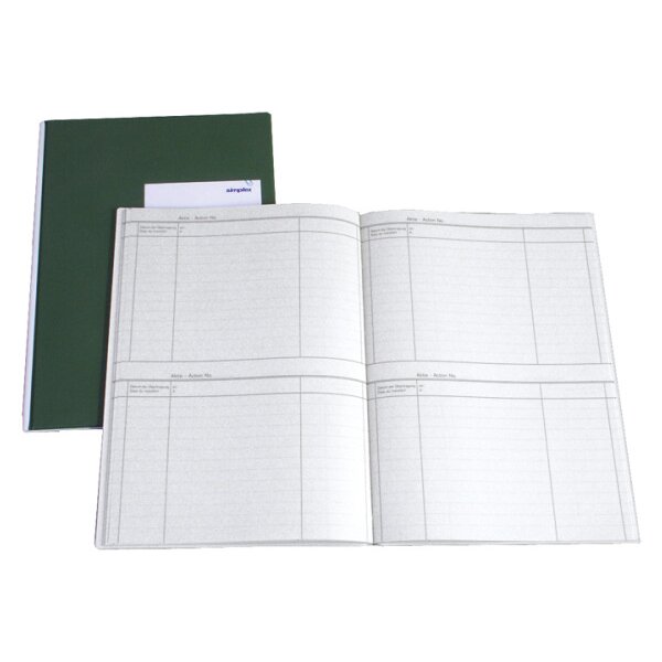 SIMPLEX Kontrolle Aktien D/F A4 18218 grün/weiss 40 blatt