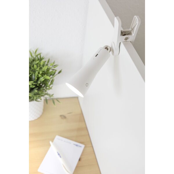 ANSMANN 3in1 Akku LED-Tischleuchte, dimmbar, weiss