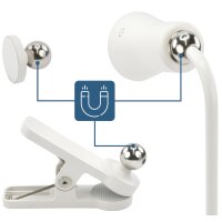 ANSMANN 3in1 Akku LED-Tischleuchte, dimmbar, weiss